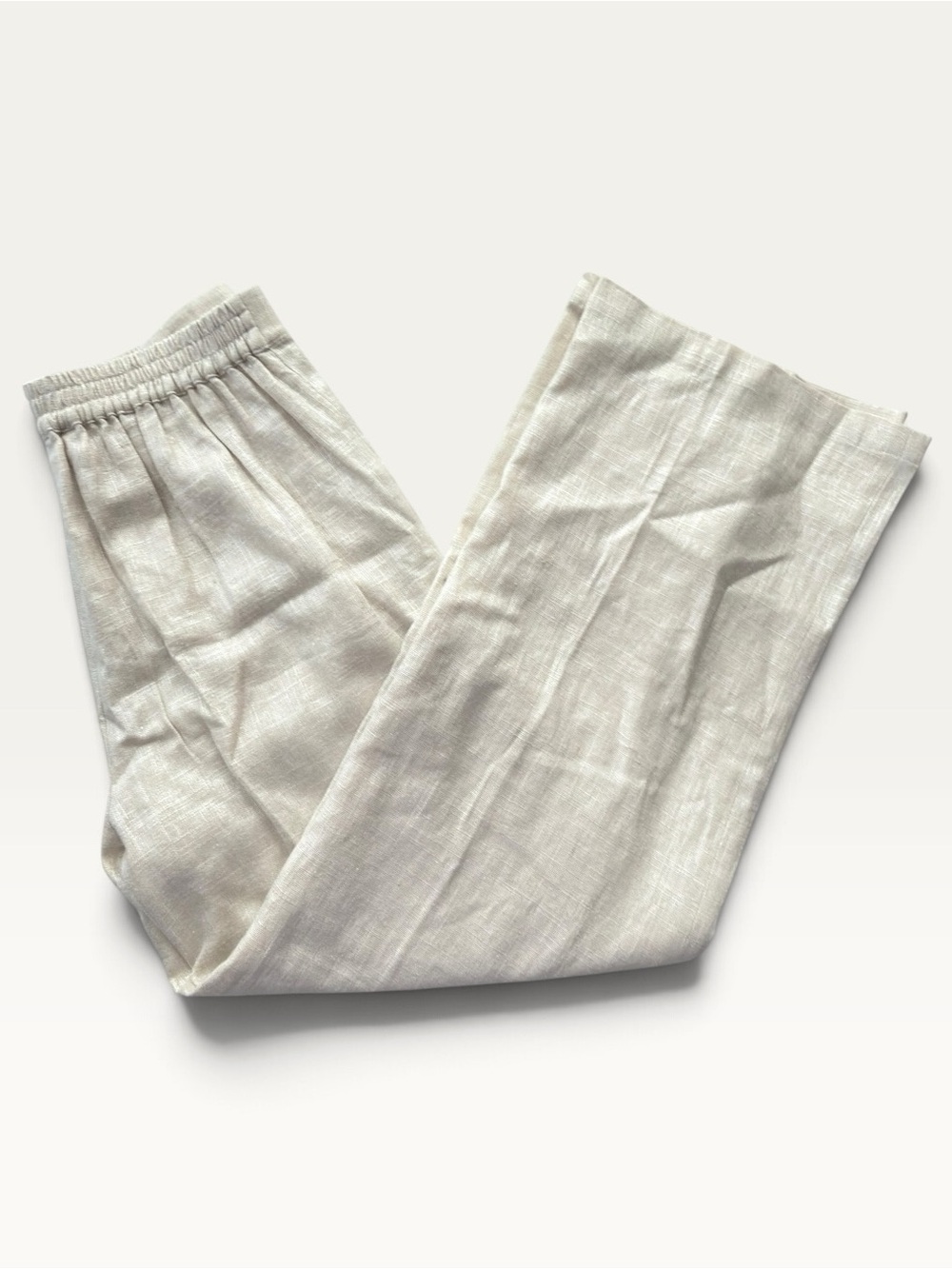 Elie Tahari Gold Flax Linen Wide Leg Pants Size 2 NWT